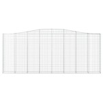 vidaXL Coș gabion arcuit, 400x30x160/180 cm, fier galvanizat