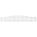vidaXL Coș gabion arcuit 400x50x40/60 cm fier galvanizat
