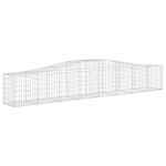 vidaXL Coș gabion arcuit 400x50x60/80 cm fier galvanizat vidaXL Coș gabion arcuit 400x50x60/80 cm fier galvanizat