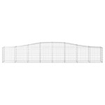 vidaXL Coș gabion arcuit 400x50x60/80 cm fier galvanizat vidaXL Coș gabion arcuit 400x50x60/80 cm fier galvanizat