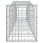 vidaXL Coș gabion arcuit 400x50x60/80 cm fier galvanizat vidaXL Coș gabion arcuit 400x50x60/80 cm fier galvanizat