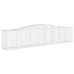 vidaXL Coș gabion arcuit 400x50x80/100 cm fier galvanizat vidaXL Coș gabion arcuit 400x50x80/100 cm fier galvanizat