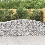 vidaXL Coș gabion arcuit 400x50x80/100 cm fier galvanizat vidaXL Coș gabion arcuit 400x50x80/100 cm fier galvanizat