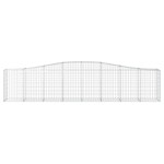 vidaXL Coș gabion arcuit 400x50x80/100 cm fier galvanizat vidaXL Coș gabion arcuit 400x50x80/100 cm fier galvanizat