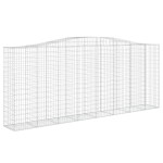vidaXL Coș gabion arcuit, 400x50x160/180 cm, fier galvanizat vidaXL Coș gabion arcuit, 400x50x160/180 cm, fier galvanizat