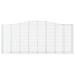 vidaXL Coș gabion arcuit, 400x50x160/180 cm, fier galvanizat vidaXL Coș gabion arcuit, 400x50x160/180 cm, fier galvanizat