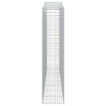 vidaXL Coș gabion arcuit 400x50x220/240 cm fier galvanizat