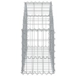 vidaXL Coș gabion arcuit, 100x30x40/60 cm, fier galvanizat
