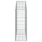 vidaXL Coș gabion arcuit, 100x30x80/100 cm, fier galvanizat