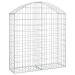 vidaXL Coș gabion arcuit, 100x30x100/120 cm, fier galvanizat vidaXL Coș gabion arcuit, 100x30x100/120 cm, fier galvanizat
