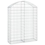 vidaXL Coș gabion arcuit, 100x30x120/140 cm, fier galvanizat