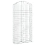 vidaXL Coș gabion arcuit, 100x30x200/220 cm, fier galvanizat