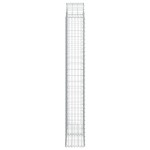 vidaXL Coș gabion arcuit, 100x30x200/220 cm, fier galvanizat