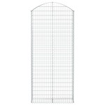 vidaXL Coș gabion arcuit, 100x30x220/240 cm, fier galvanizat
