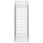 vidaXL Coș gabion arcuit, 100x50x120/140 cm, fier galvanizat
