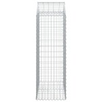 vidaXL Coș gabion arcuit, 100x50x140/160 cm, fier galvanizat