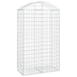 vidaXL Coș gabion arcuit, 100x50x160/180 cm, fier galvanizat