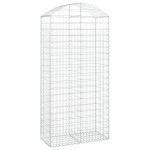 vidaXL Coș gabion arcuit, 100x50x200/220 cm, fier galvanizat vidaXL Coș gabion arcuit, 100x50x200/220 cm, fier galvanizat