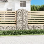 vidaXL Coș gabion arcuit, 100x50x200/220 cm, fier galvanizat vidaXL Coș gabion arcuit, 100x50x200/220 cm, fier galvanizat