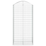 vidaXL Coș gabion arcuit, 100x50x200/220 cm, fier galvanizat vidaXL Coș gabion arcuit, 100x50x200/220 cm, fier galvanizat
