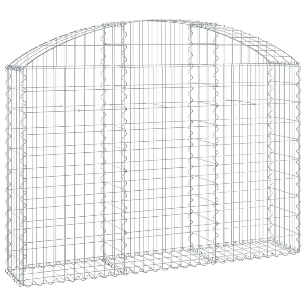 vidaXL Coș gabion arcuit, 150x30x100/120 cm, fier galvanizat