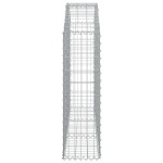 vidaXL Coș gabion arcuit, 150x30x100/120 cm, fier galvanizat