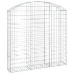 vidaXL Coș gabion arcuit, 150x30x140/160 cm, fier galvanizat