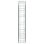 vidaXL Coș gabion arcuit, 150x30x140/160 cm, fier galvanizat