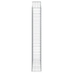vidaXL Coș gabion arcuit, 150x30x200/220 cm, fier galvanizat