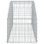 vidaXL Coș gabion arcuit, 150x50x40/60 cm, fier galvanizat