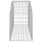 vidaXL Coș gabion arcuit, 150x50x60/80 cm, fier galvanizat vidaXL Coș gabion arcuit, 150x50x60/80 cm, fier galvanizat