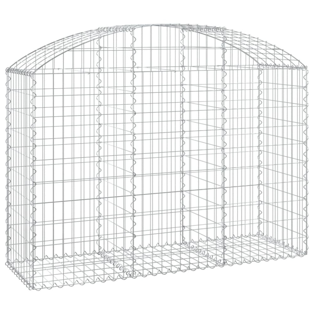 vidaXL Coș gabion arcuit, 150x50x100/120 cm, fier galvanizat