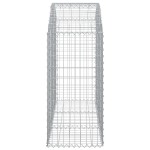 vidaXL Coș gabion arcuit, 150x50x100/120 cm, fier galvanizat