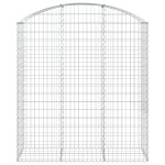 vidaXL Coș gabion arcuit, 150x50x160/180 cm, fier galvanizat