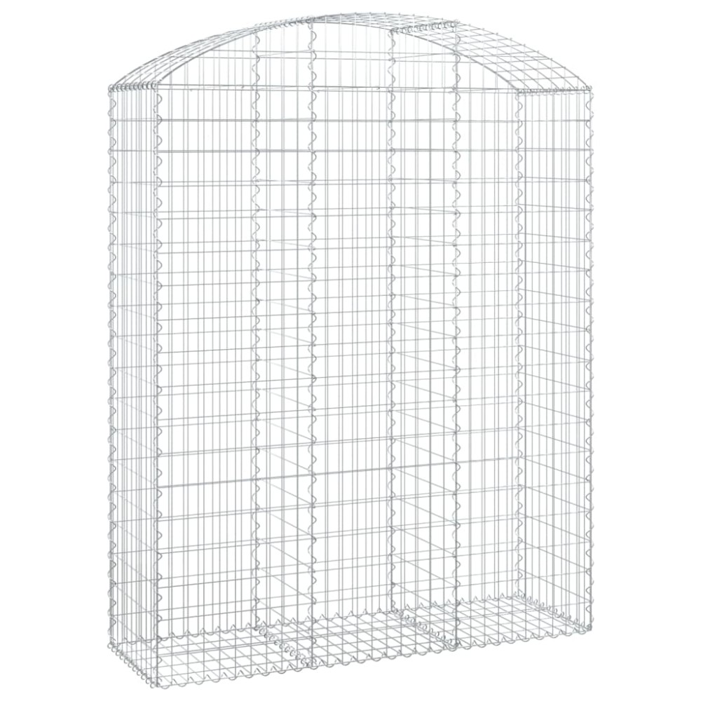 vidaXL Coș gabion arcuit, 150x50x180/200 cm, fier galvanizat