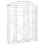 vidaXL Coș gabion arcuit, 150x50x180/200 cm, fier galvanizat