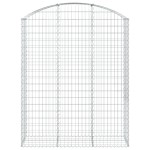 vidaXL Coș gabion arcuit, 150x50x180/200 cm, fier galvanizat