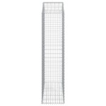 vidaXL Coș gabion arcuit, 150x50x200/220 cm, fier galvanizat