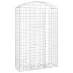 vidaXL Coș gabion arcuit, 150x50x220/240 cm, fier galvanizat vidaXL Coș gabion arcuit, 150x50x220/240 cm, fier galvanizat