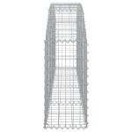 vidaXL Coș gabion arcuit 200x30x60/80 cm fier galvanizat vidaXL Coș gabion arcuit 200x30x60/80 cm fier galvanizat