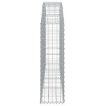 vidaXL Coș gabion arcuit 200x30x100/120 cm fier galvanizat vidaXL Coș gabion arcuit 200x30x100/120 cm fier galvanizat