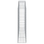 vidaXL Coș gabion arcuit 200x30x120/140 cm fier galvanizat vidaXL Coș gabion arcuit 200x30x120/140 cm fier galvanizat