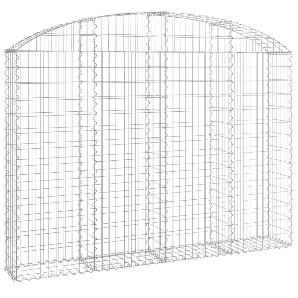 vidaXL Coș gabion arcuit 200x30x140/160 cm fier galvanizat