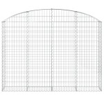vidaXL Coș gabion arcuit 200x30x140/160 cm fier galvanizat vidaXL Coș gabion arcuit 200x30x140/160 cm fier galvanizat