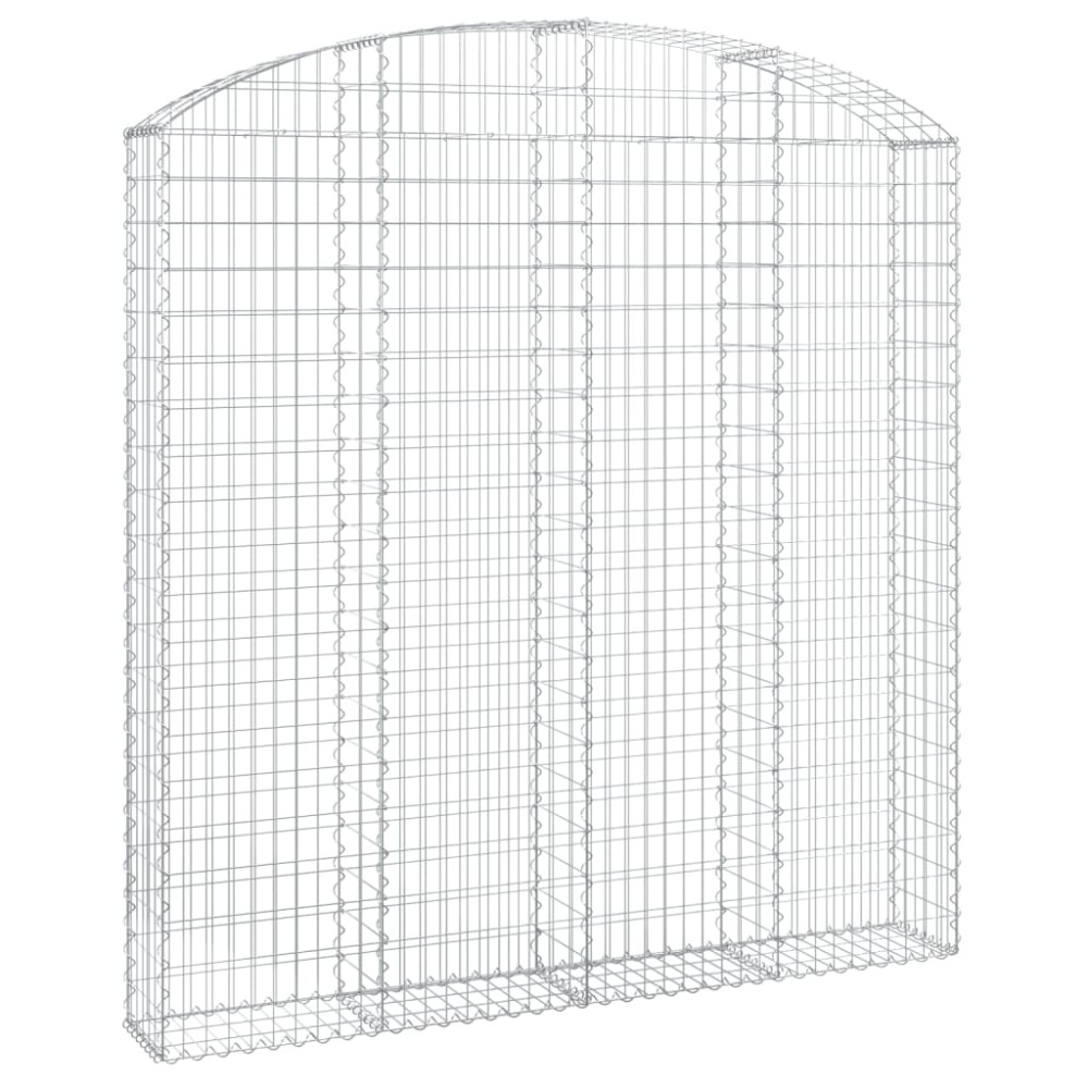 vidaXL Coș gabion arcuit 200x30x200/220 cm fier galvanizat