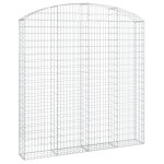 vidaXL Coș gabion arcuit 200x30x200/220 cm fier galvanizat vidaXL Coș gabion arcuit 200x30x200/220 cm fier galvanizat