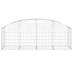 vidaXL Coș gabion arcuit 200x50x60/80 cm fier galvanizat