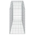 vidaXL Coș gabion arcuit 200x50x80/100 cm fier galvanizat