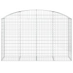 vidaXL Coș gabion arcuit 200x50x120/140 cm fier galvanizat vidaXL Coș gabion arcuit 200x50x120/140 cm fier galvanizat
