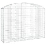 vidaXL Coș gabion arcuit, 200x50x140/160 cm, fier galvanizat